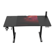 Mebel gamingowy Ultradesk LEVEL V2 (Czarno-Czerwone) (elektryczna regulacja)